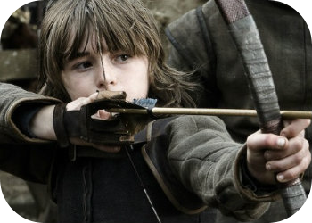 Brandon Stark wearing Neet Archery Gloves