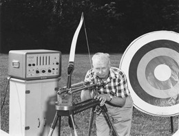 Earl Hoyt testing equipment