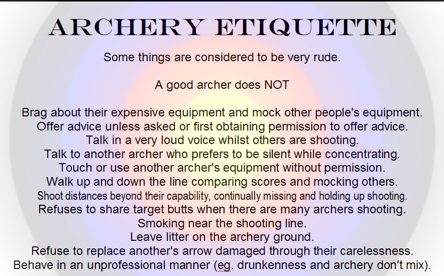 Archery Etiquette