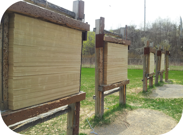 Toronto Archery Range Target Butts Repaired